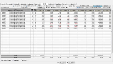 本部統計/月別-複数店舗-機種選択
